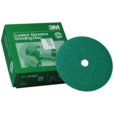 MMM1923 image(0) - FIBRE DISCS GREEN CORPS 7"X 7/8" 24G 20/BOX
