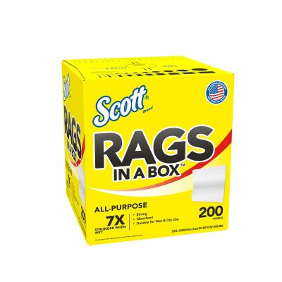 KIM75260 image(0) - Scott Rags in a Box 200-ct, White