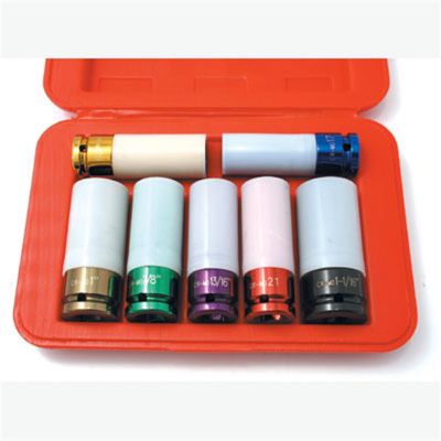 CTAA159 image(0) - 7 Piece Thin-Wall Impact Socket Set