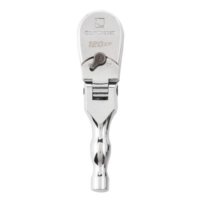 KDT81212XP image(0) - 3/8" 120XP Full Polish Stubby Flex Teardrop Ratche