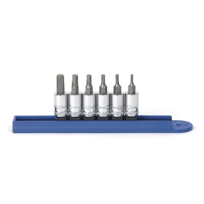 KDT80321 image(0) - 6 PC. 1/4"DR. METRIC HEX BIT SOCKET SET