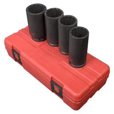 SUN2837 image(0) - 4PC 1/2" DR 12 POINT SPINDLE NUT SOCKET SET