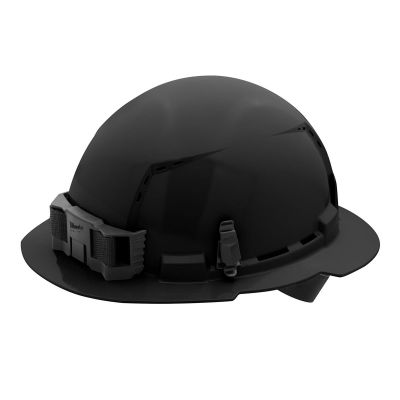 MLW48-73-1211 image(0) - Black Full Brim Vented Hard Hat w/4pt Ratcheting Suspension - Type 1, Class C