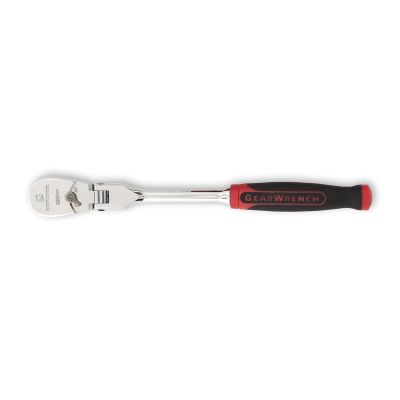 KDT81009P image(0) - 1/4" Drive 120XP™ Dual Material Flex Head Teardrop Ratchet 8"
