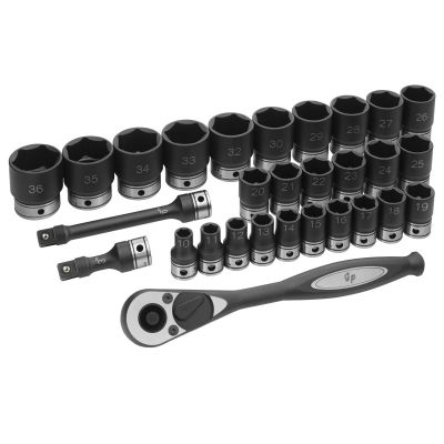 GRE82629M image(0) - 1/2" Dr. 29pc Metric Duo-Socket Set - 6 Pt.