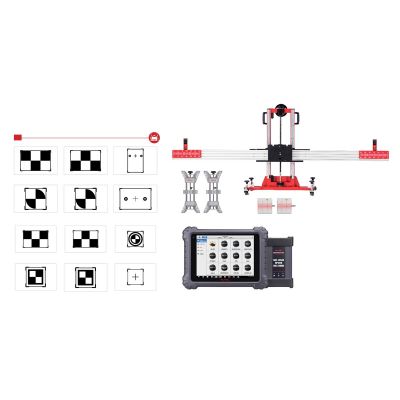 AULCVALDWT image(0) - The CV ADAS LDW Package, which includes the MaxiSYS MS909CV diagnostic tablet with pre-installed ADAS calibration software, enables stationary calibration on Lane Departure Warning camera systems of Nissan, Infiniti, Mercedes, Honda,