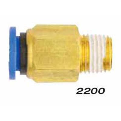 MIL2200-2 image(0) - Straight - Tube 1/4" OD - 1/8" MNPT
