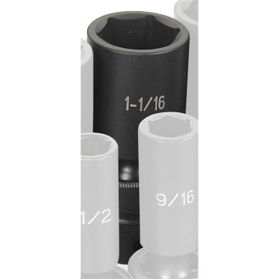 GRE2034UD image(0) - SOC 1-1/16 1/2D IMP UNIV 6PT DP BLK