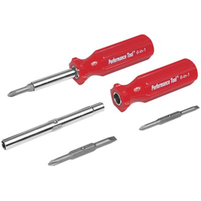 WLMW975 image(0) - 6 IN 1 FLIP SCREWDRIVER 12 PC. DISPLAY