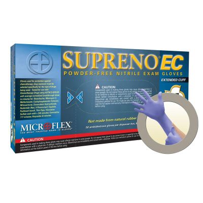 MFXSEC375L image(0) - SUPRENO EXT CUFF PF NITRILE GLOVES LARGE