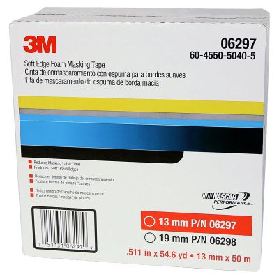 MMM6297 image(0) - TAPE SOFT EDGE FOAM MASKING 1/2" 54.6 YDS