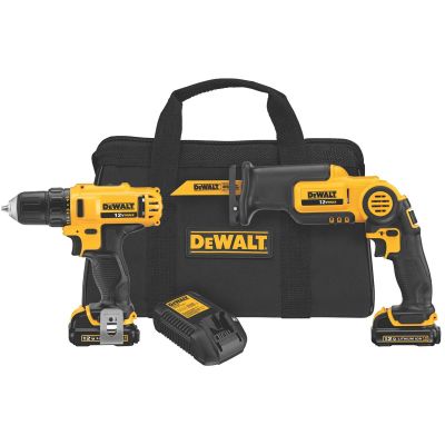 DWTDCK212S2 image(0) - 12V MAX Drill/Driver/Recip Saw Combo Kit