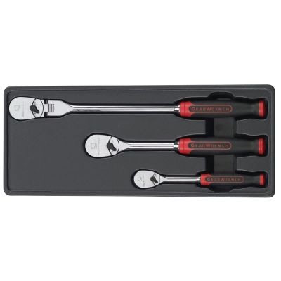 KDT81203F image(0) - 3 Pc. Mix Ratchet Set w/Cushion Grip (1/4", 3/8",