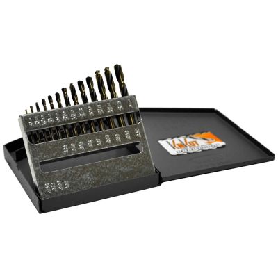 KNK13KK7 image(0) - KnKut 13 Piece Short Stubby Length Drill Bit Set 1/16"-1/4" by 64ths