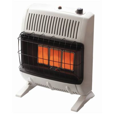 Vent-Free Infrared Radiant Gas Heater, 10K BTU, NG