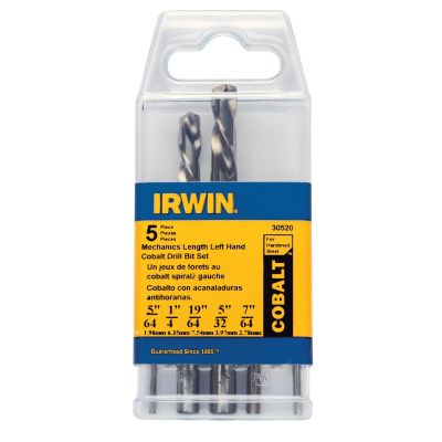 HAN30520 image(0) - BIT DRI SET LH 5PC COBALT Alloy Steel