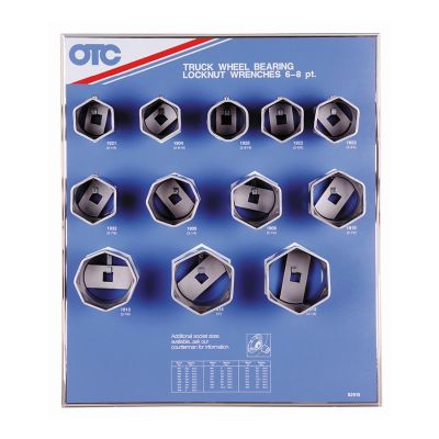 OTC9852 image(0) - 12PC Bearing Locknut Socket Display