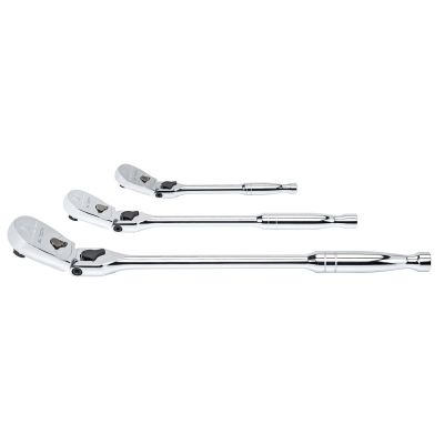 KDT81276 image(0) - 3-pc Set 1/4", 3/8", 1/2 Locking Flex Head Ratchet