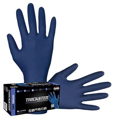 SAS6604-20 image(0) - Box of 50 Thickster PF Latex Disp. Gloves, XL