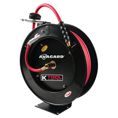 KTI71000 image(0) - Hose Reel 3/8"x50' w/Avagard Rubber Air Hose