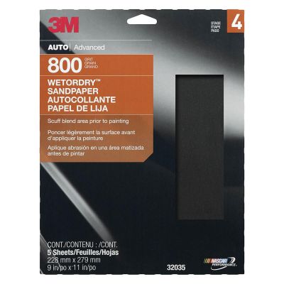 MMM32035 image(0) - PAPER SHEETS-WETORDRY 9"X 11" P800 5/PK 10PK/CS