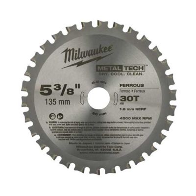 MLW48-40-4070 image(0) - 5-3/8" 30 TEETH FERROUS METAL CIRCULAR SAW BLADE