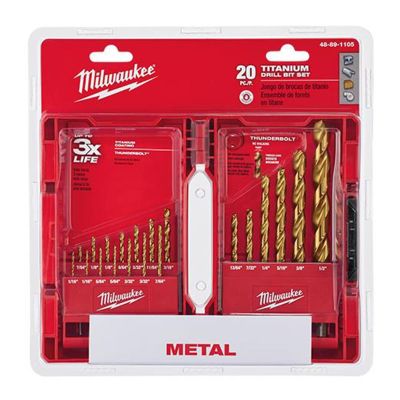 MLW48-89-1105 image(0) - BIT DRILL TITANIUM SET 20PC