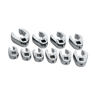 SKT4508 image(0) - CROWFOOT FLARE NUT SET 3/8IN. DRIVE SAE 10 PC