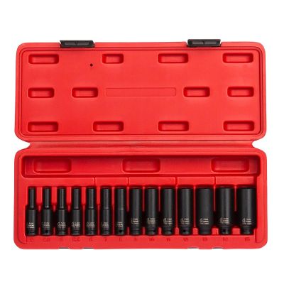 SUN1831 image(0) - 14-Piece 1/4 in. Drive Deep Metric Ma