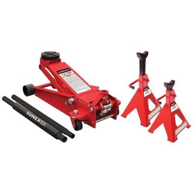 SUN66037JPK image(0) - 3.5 Ton Service Jack with 6 Ton Jack Stands