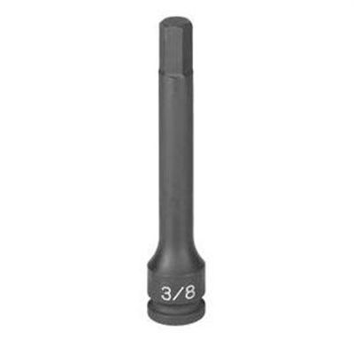 GRE19054M image(0) - SOC 5MM 3/8D IMP HEX LG MALE BLK