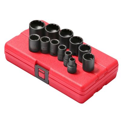 SUN3674 image(0) - 3/8" DR 12 POINT SAE STANDARD IMP SKT SET 12 PC.