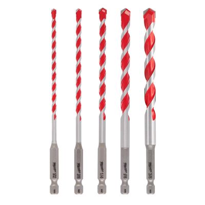 MLW48-20-9051 image(0) - 5pc. SHOCKWAVE™ Carbide Hammer Drill Bit Kit