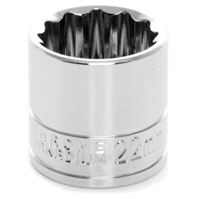 WLMW38822 image(0) - 3/8" Dr 12pt Stndrd Sckt 22mm