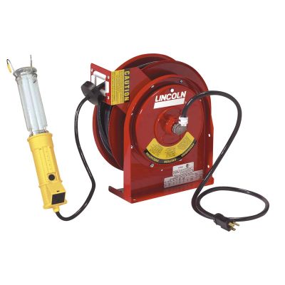 LIN91034 image(0) - Heavy Duty Reel with 50' Cord and Fluor Lt &outlet
