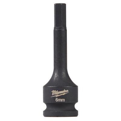 MLW49-66-5156 image(0) - SHOCKWAVE™  Lineman's 1/2" Drive 6MM Hex Bit Socket