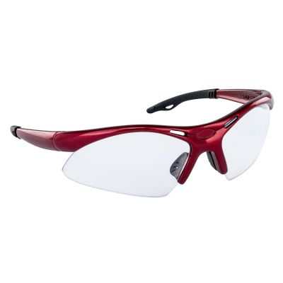 SAS540-0000 image(0) - Diamondback Safe Glasses w/ Red Frame and Clear Lens