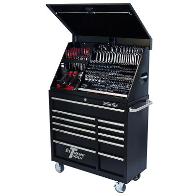 EXTPWSRC4118TXBK image(0) - 41 in. Extreme Portable Workstation/Roller Cabinet