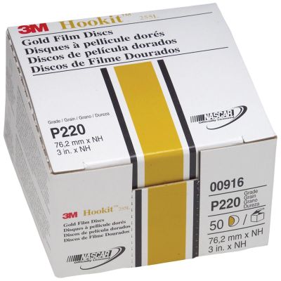 MMM916 image(0) - GOLD FILM DISCS HOOKIT P200 3IN 50PK