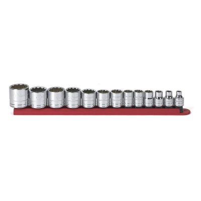 KDT80561 image(0) - 13PC 3/8" DR 12PT STANDARD SAE SOCKET SET