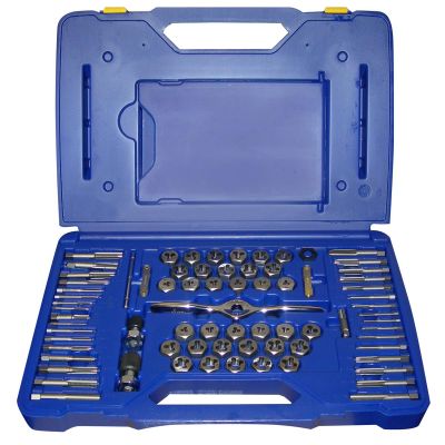 HAN1813816 image(0) - 75 PIECE TAP+DIE COMBO SET W/PTS HANDLE