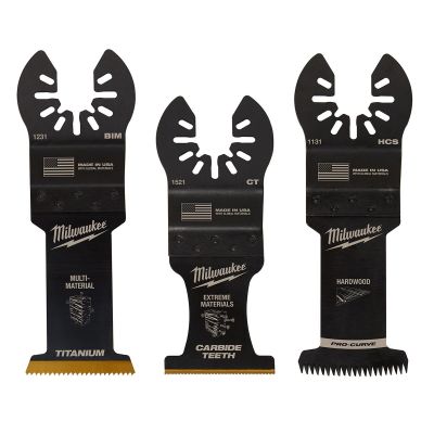 MLW49-10-9001 image(0) - Milwaukee OPEN-LOK 3PC ALL PURPOSE MULTI-TOOL BLADE VARIETY PACK