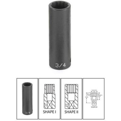 GRE2138MD image(0) - 1/2"Dr x 38mm Deep 12 Point