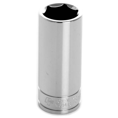WLMW38418 image(0) - 3/8'' Dr 6pt Deep Socket 18mm