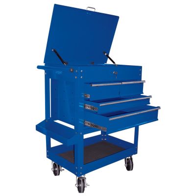 KTI75141 image(0) - Heavy Duty 4-Drawer Service Cart, Blue