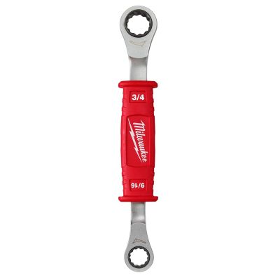 MLW48-22-9211 image(0) - Lineman’s 2-in-1 Insulated Ratcheting Box Wrench