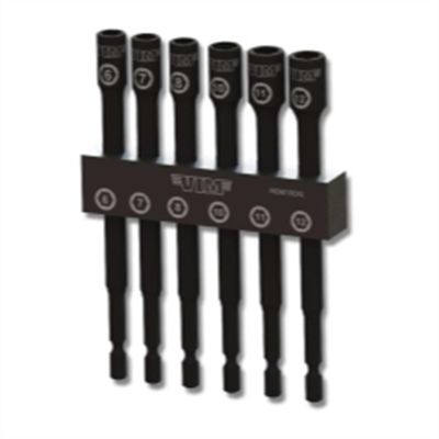 VIMNSM100XL image(0) - VIM Tools 6-Piece 6 in. Extra Long Metric Nut Setter Kit Set