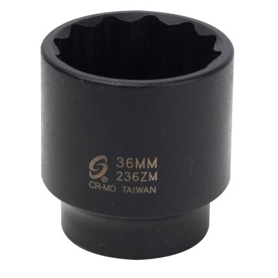 SUN236ZM image(0) - 1/2 in. Drive 12-Point Impact Socket,