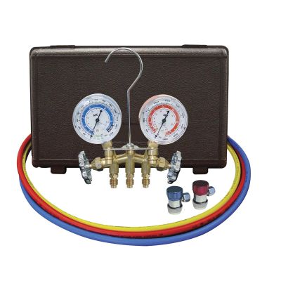 MSC84661 image(0) - R134A BRASS MANIFOLD 60" HOSES