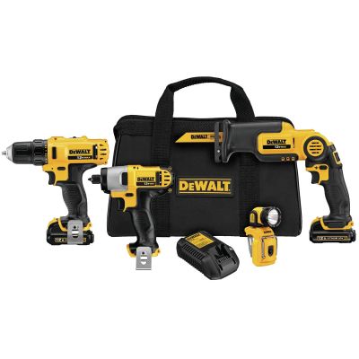 DWTDCK413S2 image(0) - 12V Li-Ion 4-Tool Drill / Driver / Saw